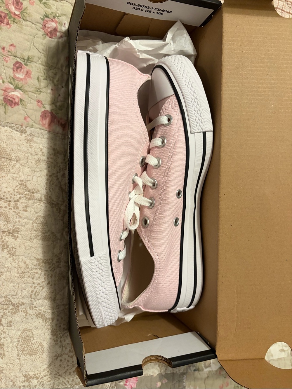 Women’s Converse Low-Top Canvas Sneakers in Pink Foam